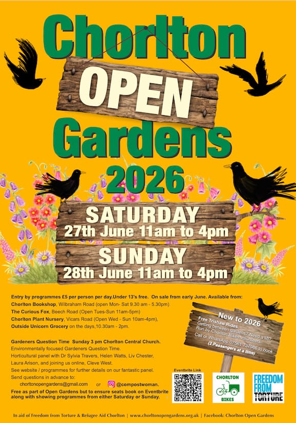 Chorlton Open Gardens trishaw rides