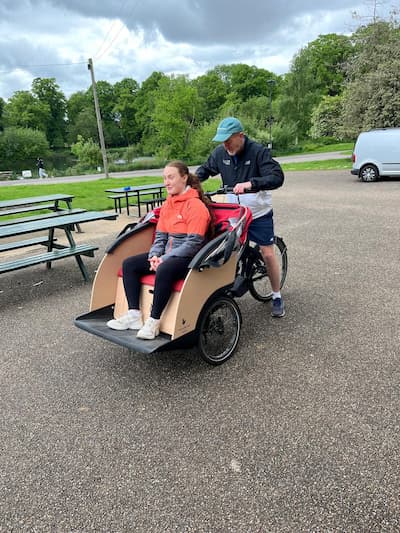 Trishaw training at Alexandra Park