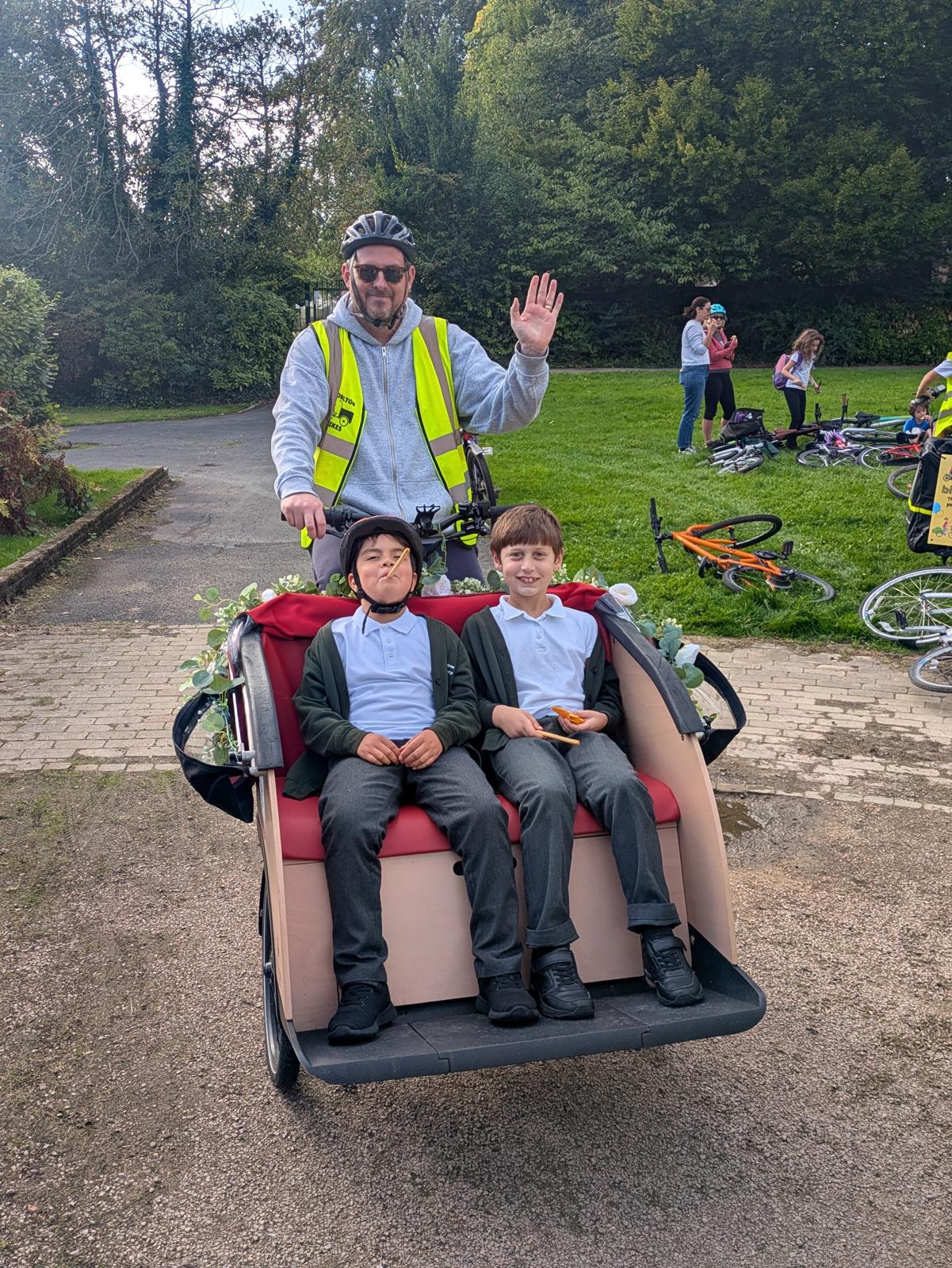 Trishaw rides at Longford Park Pedal Party 1
