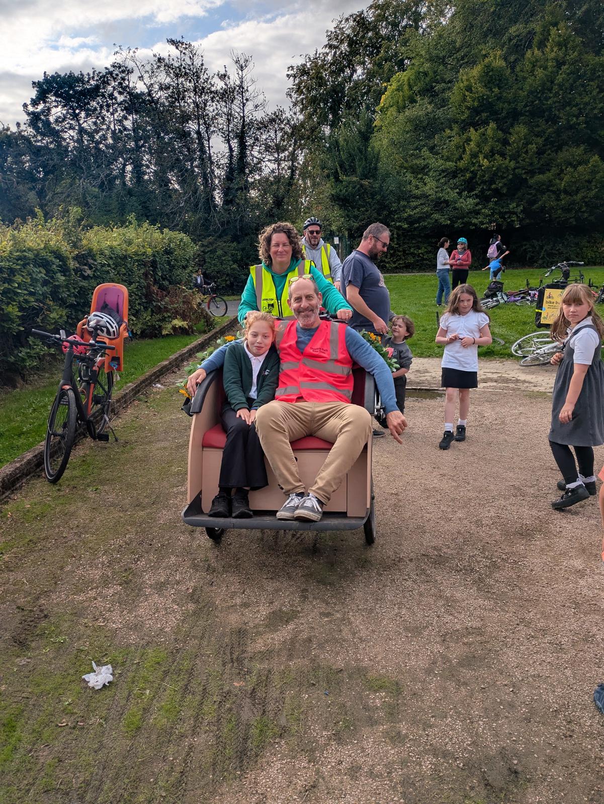 Trishaw rides at Longford Park Pedal Party 2